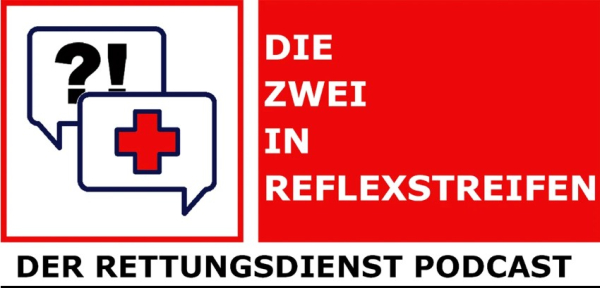 Die zwei in Reflexstreifen