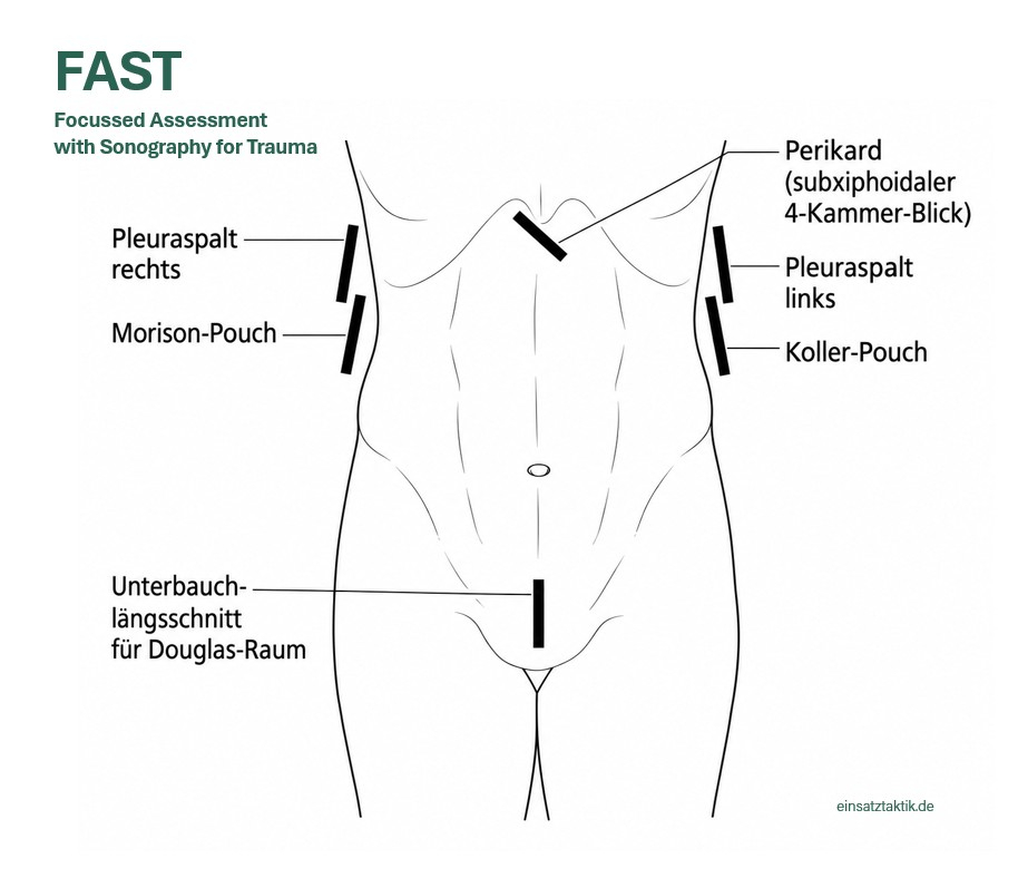 Focussed Assesment with Sonography for Trauma (FAST)